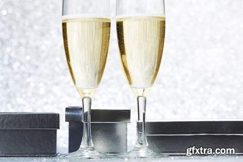 Collection of celebratory champagne 25 UHQ Jpeg