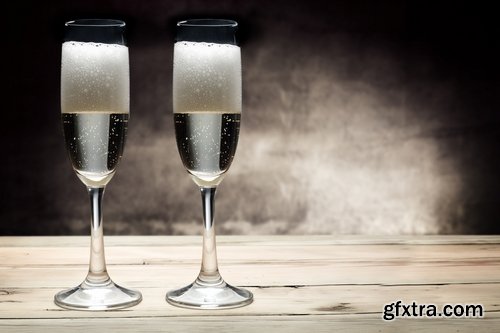 Collection of celebratory champagne 25 UHQ Jpeg