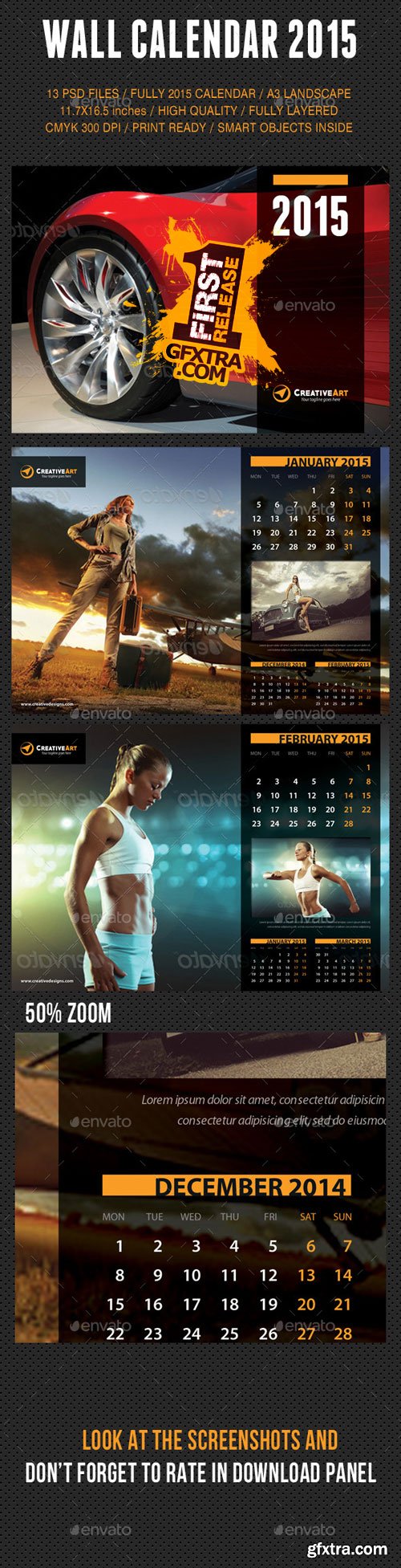 GraphicRiver - Wall Calendar 2015 V08 9359099