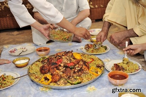 Collection of festive food Ramadan 25 UHQ Jpeg