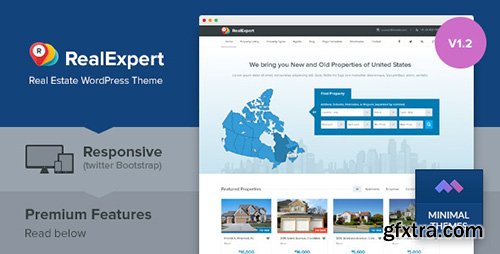 ThemeForest - Real Expert v1.2.4 - Responsive Real Estate WP Theme