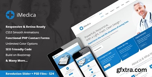 ThemeForest - iMedica v1.0 - Flat, Responsive Medical & Health Template - FULL