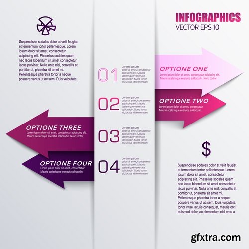 Collection business infographic vector image #3-25 Eps