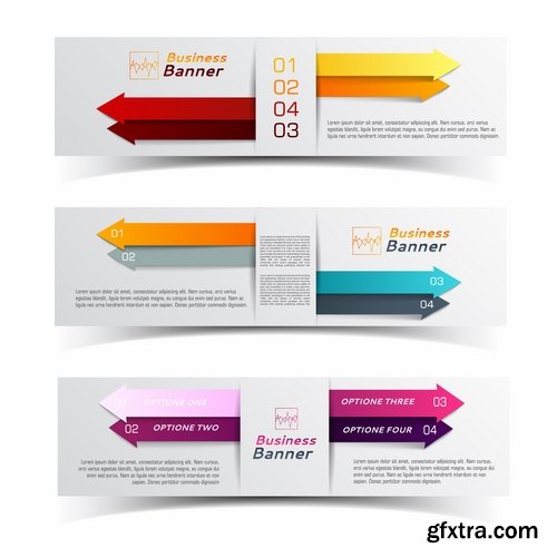 Collection business infographic vector image #3-25 Eps