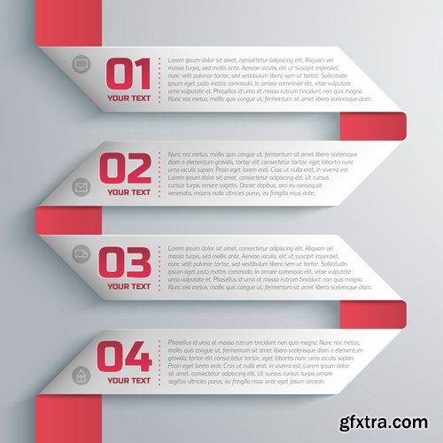 Collection business infographic vector image #3-25 Eps