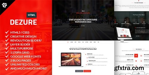 ThemeForest - Dezure | Responsive OnePage Multi-Purpose Parallax - RIP