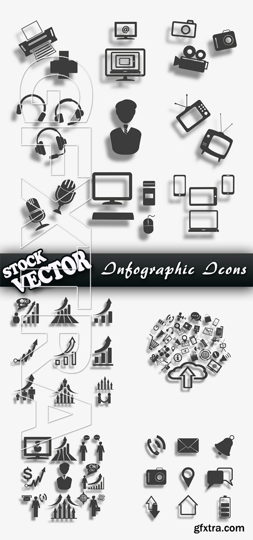 Stock Vector - Infographic Icons