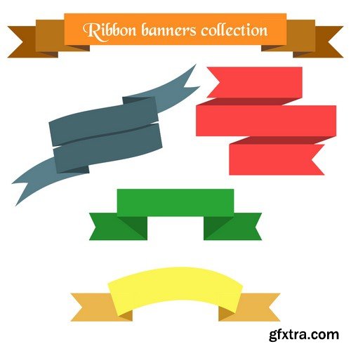 Stock Vectors - Ribbons 2, 25xEPS