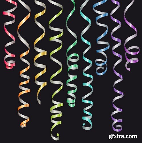 Stock Vectors - Ribbons 2, 25xEPS