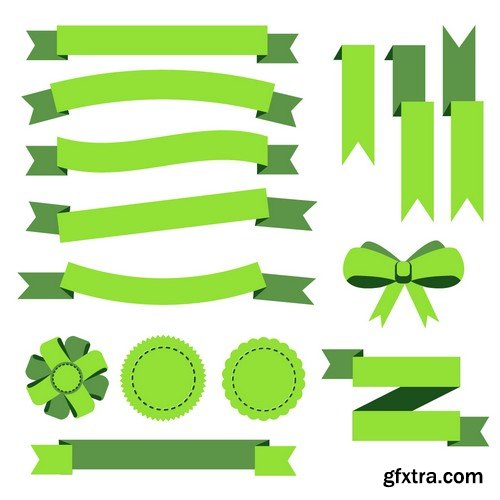 Stock Vectors - Ribbons 2, 25xEPS