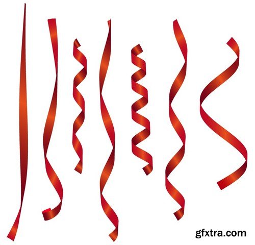 Stock Vectors - Ribbons 2, 25xEPS