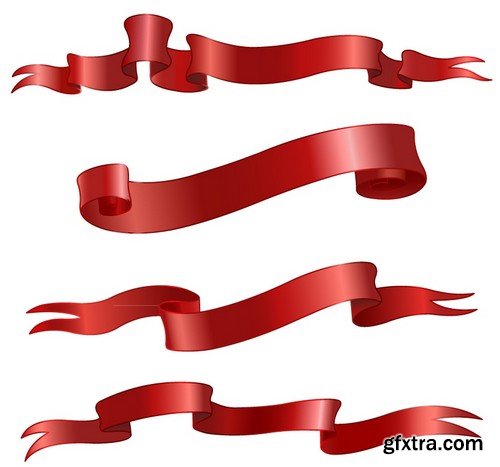 Stock Vectors - Ribbons 2, 25xEPS