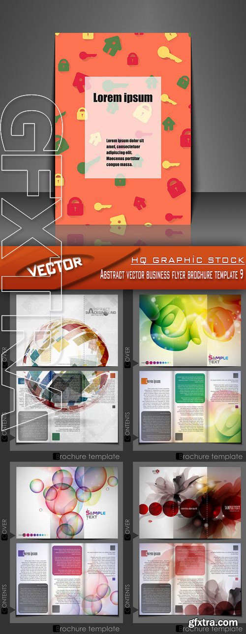 Stock Vector - Abstract vector business flyer brochure template 9