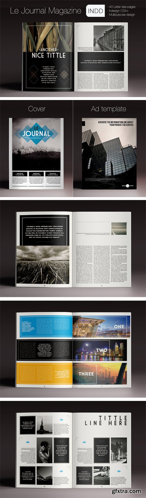 InDesign Template - Le Journal Magazine [Creativemarket 101215]