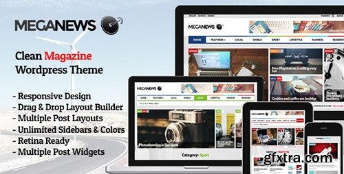 ThemeForest - Meganews v1.5 - Magazine Responsive Wordpress Theme