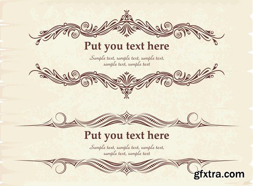 Antique Design Elements - 30 Vector