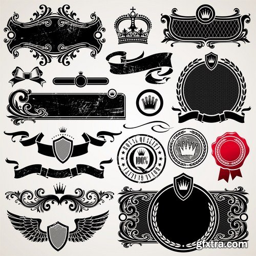 Antique Design Elements - 30 Vector