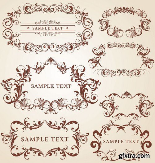 Antique Design Elements - 30 Vector