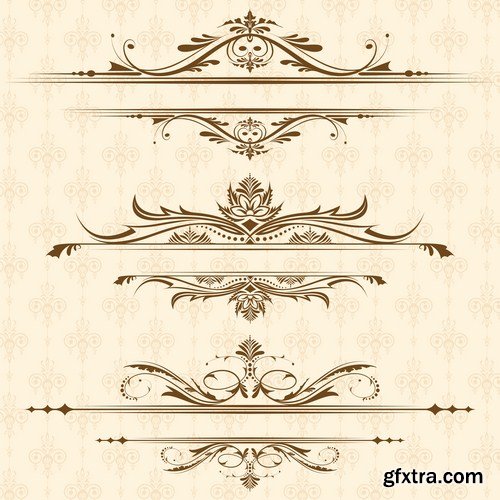 Antique Design Elements - 30 Vector