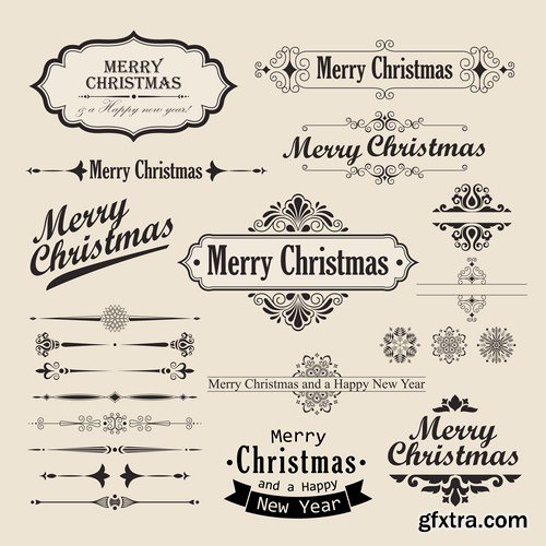 Antique Design Elements - 30 Vector