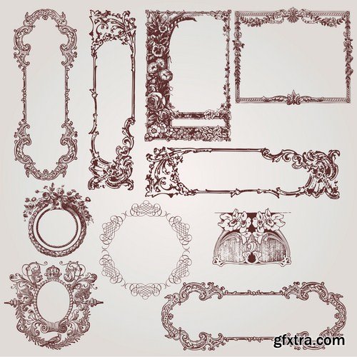 Antique Design Elements - 30 Vector