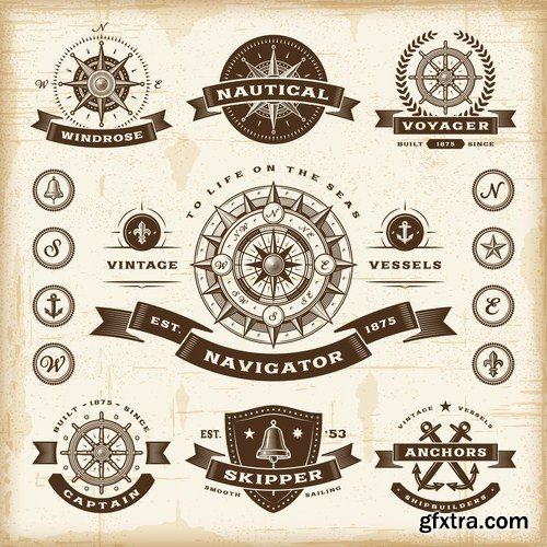 Antique Design Elements - 30 Vector