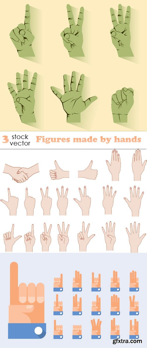 Vectors - Figures made by hands