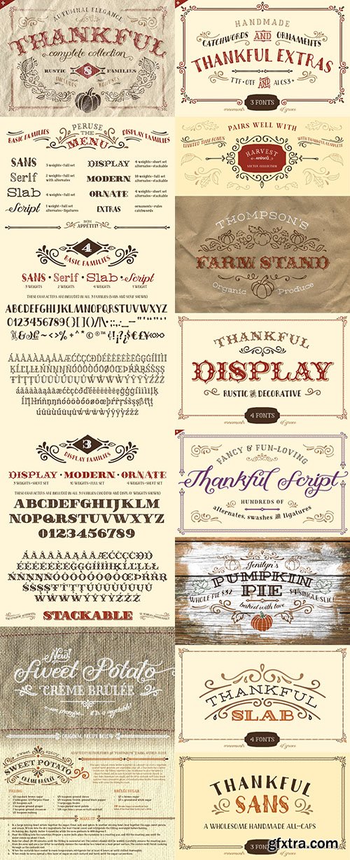 Thankful Complete Font Family