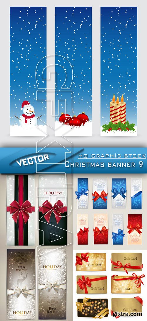 Stock Vector - Christmas banner 9