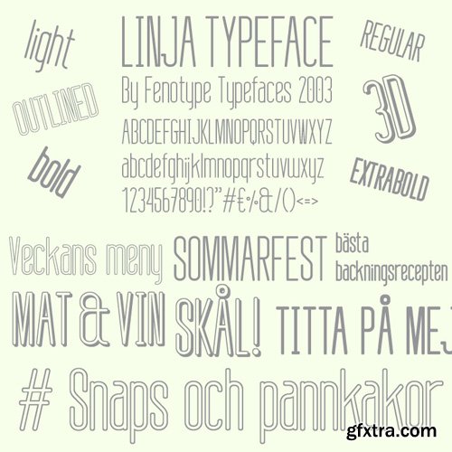 Linja Font Family $29.95