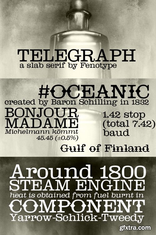 Telegraph Font Family $60