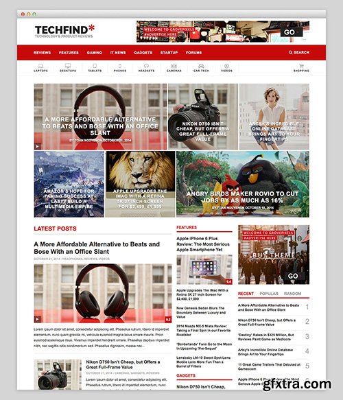 GrovePixels - Techfind v1.0.1 - Technology Magazine WordPress Theme