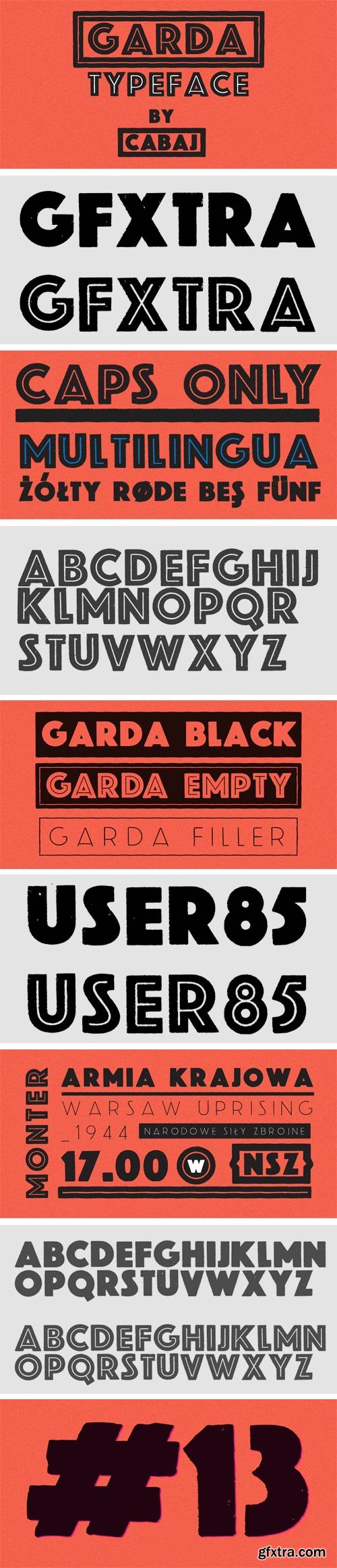 Garda Font Family - 4 Fonts for $40