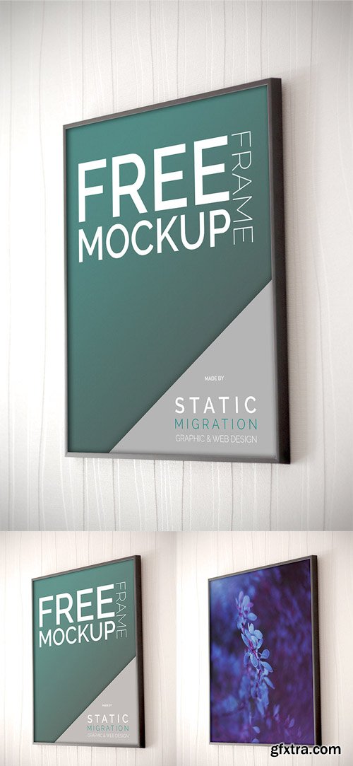 Frame on Wall Mock-Up PSD Template