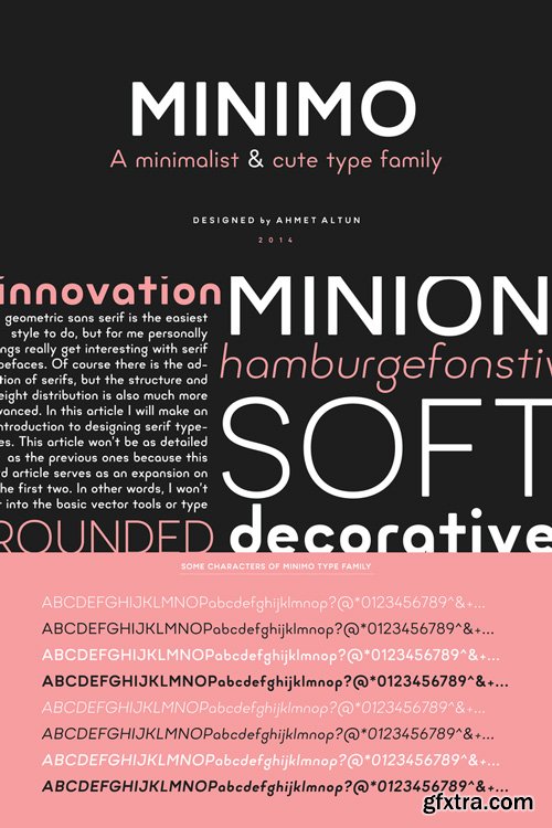 Minimo Font Family $99