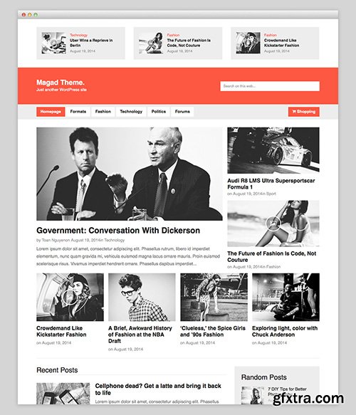 GrovePixels - Magad v1.0.1 - Blog WordPress Theme