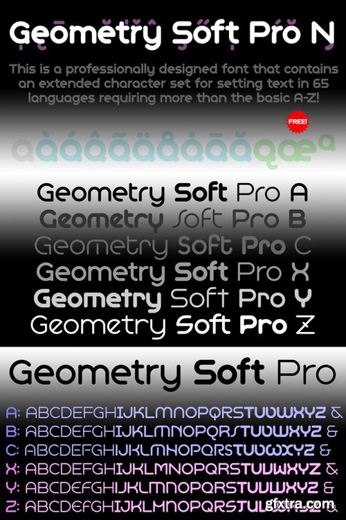 Geometry Soft Pro Font Family $99