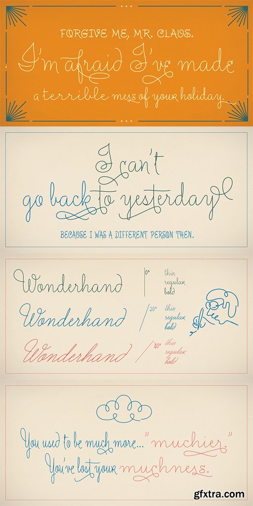 Wonderhand Font Family - 63 Fonts