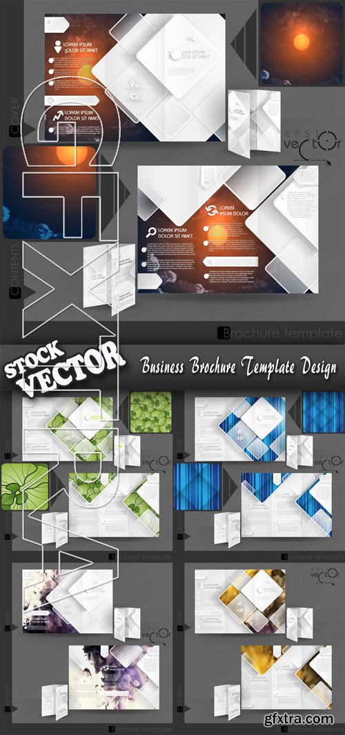 Stock Vector - Business Brochure Template Design