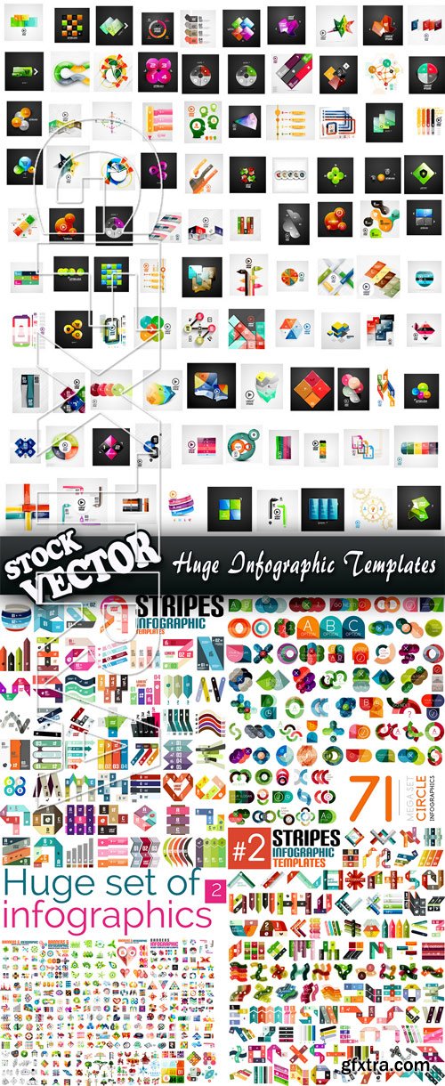 Stock Vector - Huge Infographic Templates