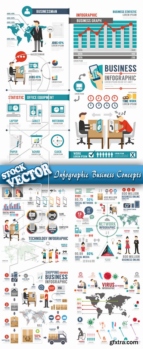 Stock Vector - Infographic Business Concepts