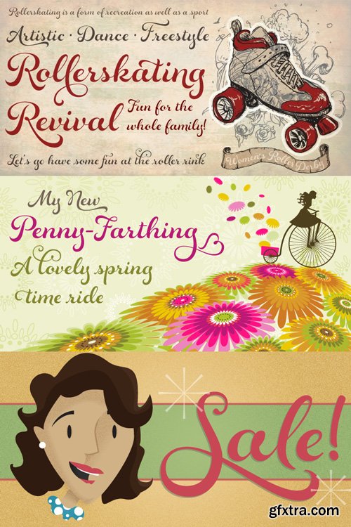 Rosarian Font Family $55