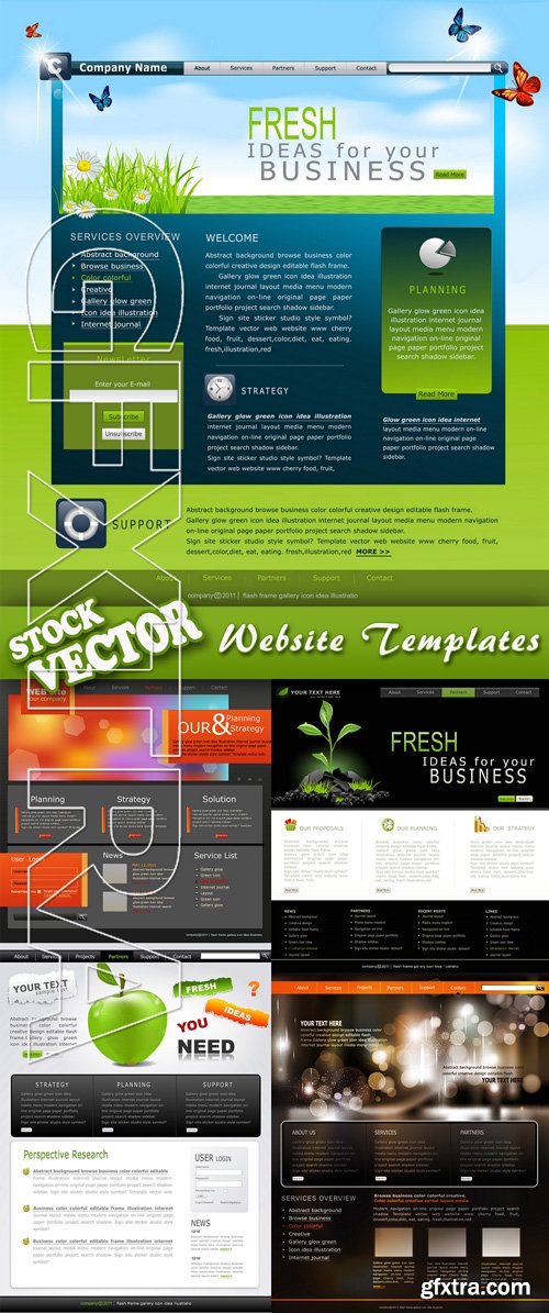 Stock Vector - Website Templates