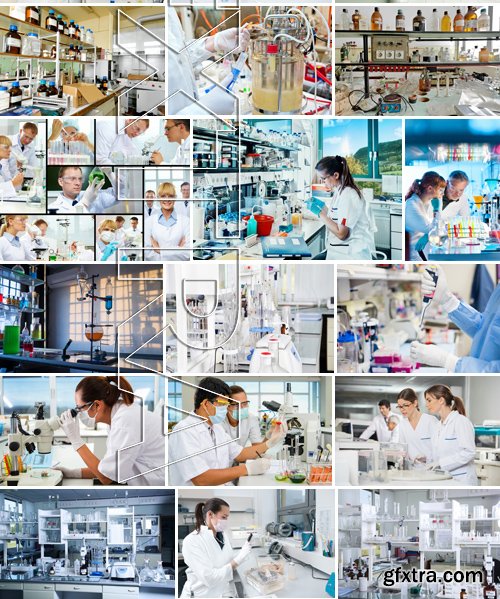 Stock Photos - Laboratory, 25xJPG