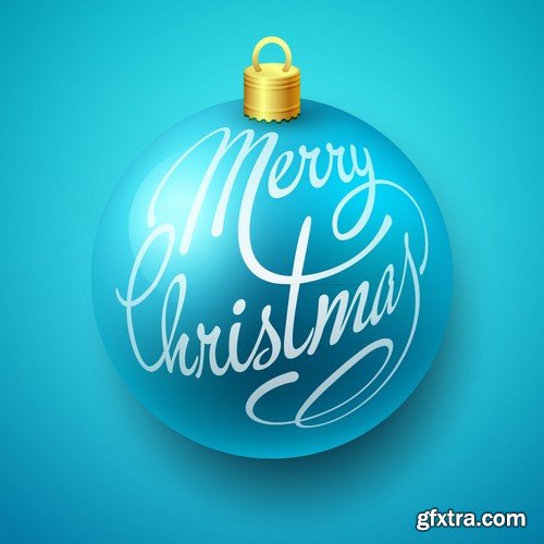 Stock Vectors - Merry Christmas Background 4, 25xEPS