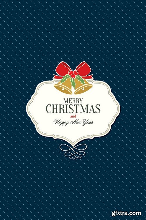 Stock Vectors - Merry Christmas Background 4, 25xEPS