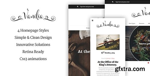 ThemeForest - Vanilia - HTML5 Blogging Template - RIP