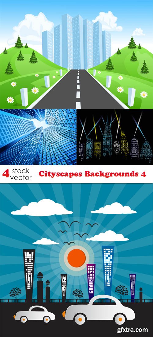 Vectors - Cityscapes Backgrounds 4