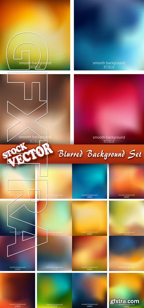 Stock Vector - Blurred Background Set