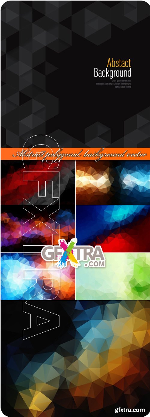 Abstract polygonal background vector